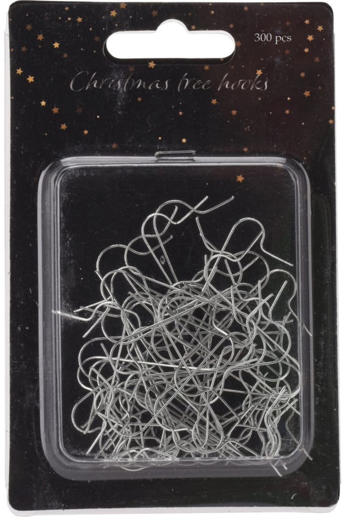 Christmas Decoration kerstbalhaakjes - 300x - zilver - 3,5