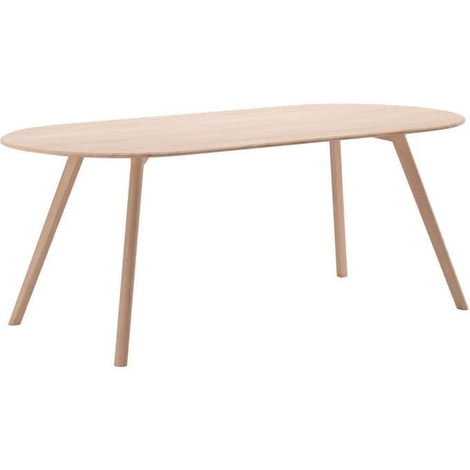 Objekte unserer Tage MEYER tafel afgerond - eik wit - Large (200 x 92 cm)
