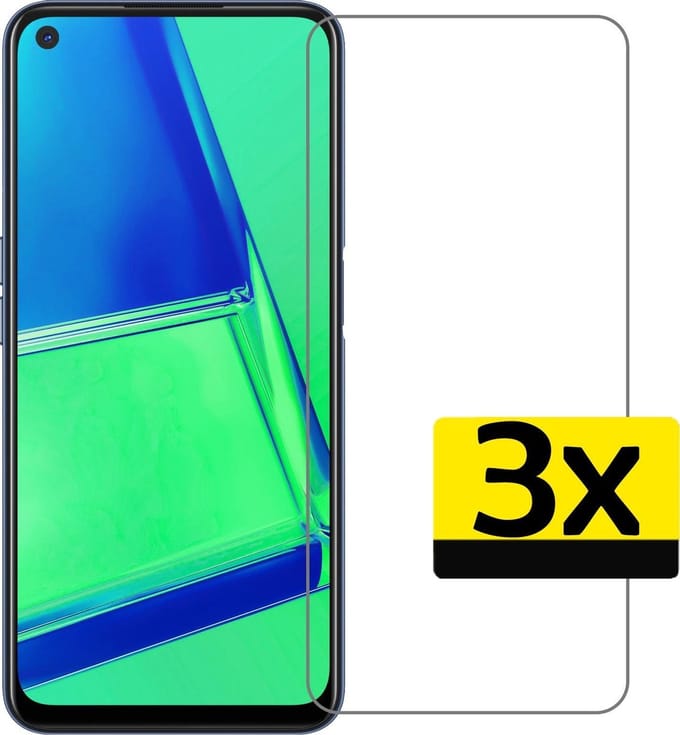 Screenprotector - Geschikt voor OPPO A52 - 3 Stuks - Extra Sterk - Beschermglas - Gehard Glas - Tempered Glass - Screen Protector