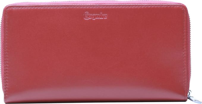 Esquire Portemonnee New Silk Wallet Red Donkerrood