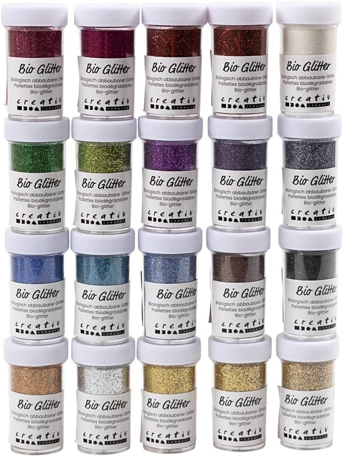 Bio Sparkles, diverse kleuren, 20x27 ml/ 1 doos