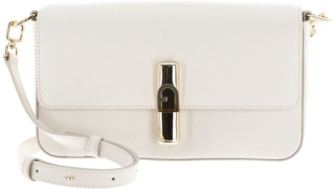 FURLA Leren Schoudertas Iride Crossbody Bag Panna Crème