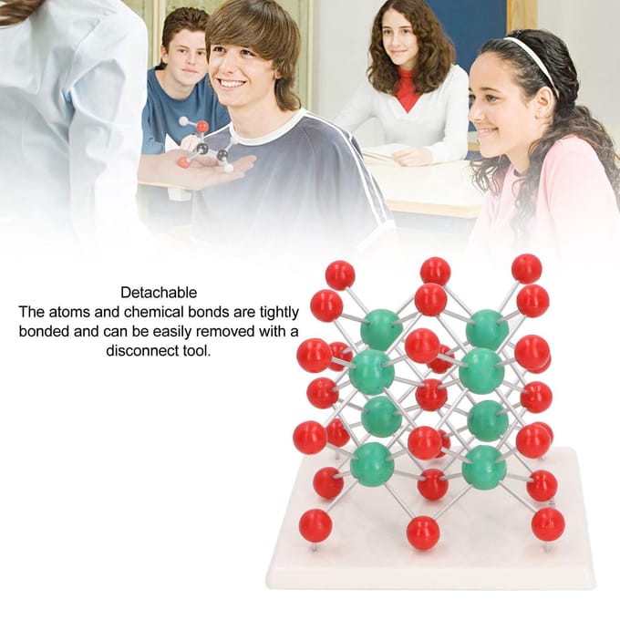 CsCI Kristalstructuurmodel Organische Chemie Moleculair Structuurmodel voor Studenten white