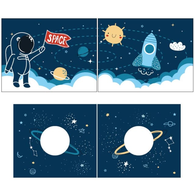 LUCEVI - Pino Halfhoogslaper H115CM + Ladder + Space Shuttle Gordijntjes - Wit - 90x200 cm