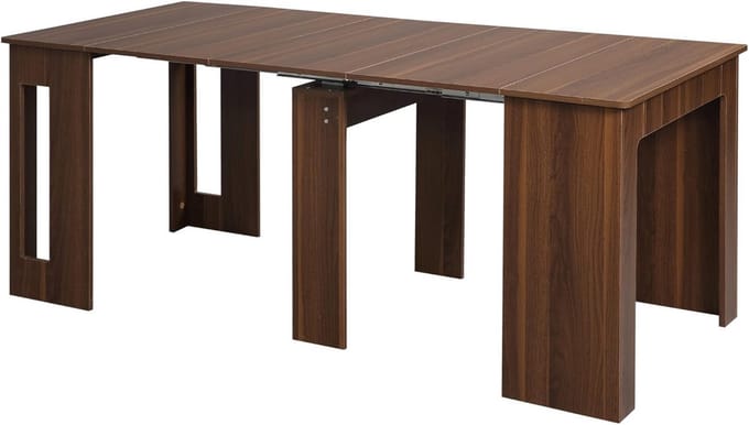 Eettafel Uitschuifbaar en Vouwtafel - Houten Eetkamertafel - Modern Design