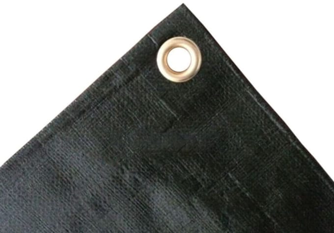 Afdekzeil 280g/m², 4x6 (24m²), groen, waterdicht, scheurbestendig