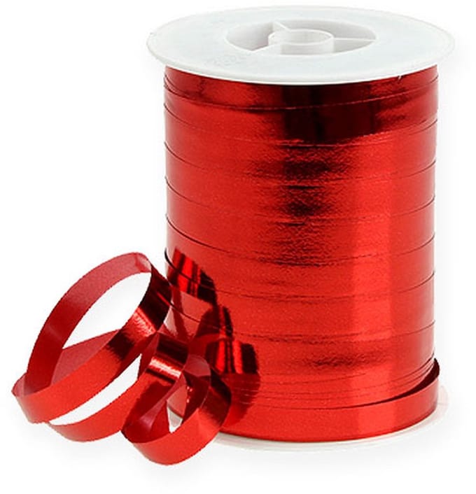 Glanzend krullint 10mm 250m rood