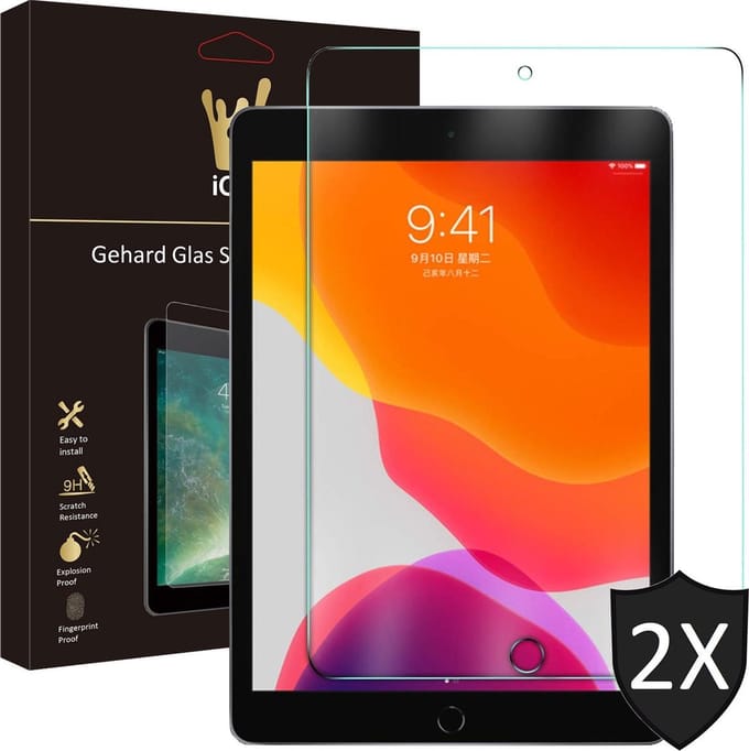 Screenprotector geschikt voor iPad 2021 / 2020 / 2019 10.2 inch - Screen Protector Glas - 2 Stuks