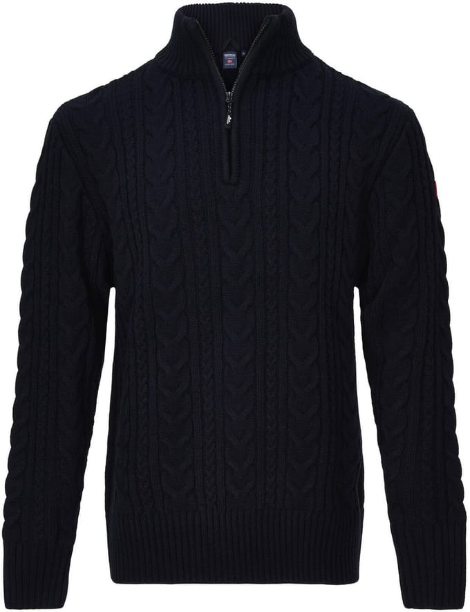 Nordberg Kol Sweater Half Zip - Heren - Navy - Maat 4XL