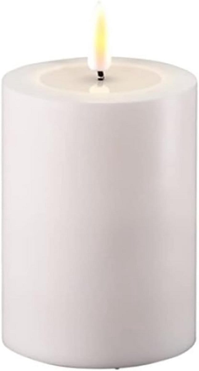 Sfeerkaars Wit Echt Wax met Spiegelend Effect - Warm & Sfeervol Woonaccessoire
