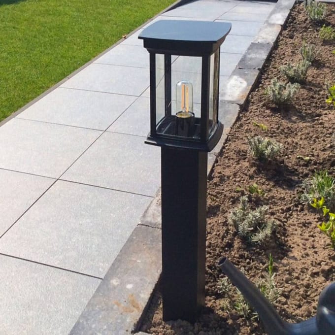KS Verlichting Buitenlamp Staand Zwart Carlton Terras