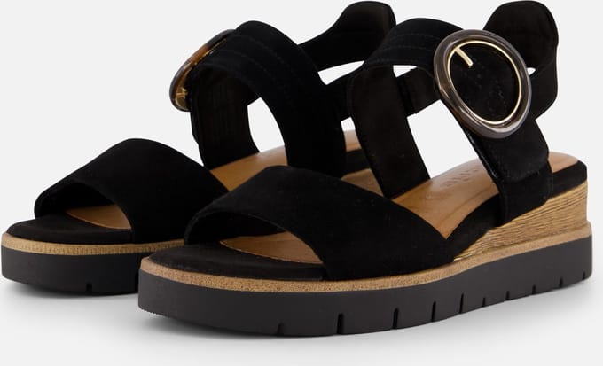 Tamaris Sandalen zwart Leer - Maat 40