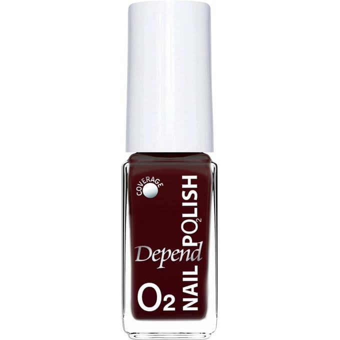 Depend Cosmetics | Nagellak | O2 | zuurstofdoorlatend |Donkerrood | 822 | 5ML