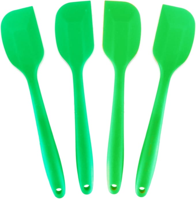 3BMT Spatels Siliconen - Hittebestendig - Set van 4 - Groen