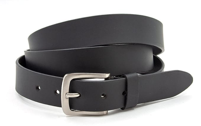 Zwarte basic riem voor dames - 3.5 cm breed - Leer - Basic riem - Casual - Maat 85
