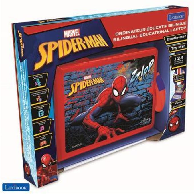 Lexibook Spider-Man laptop met 62 activiteiten (NL/FR) Interactief speelgoed Computer & tablets