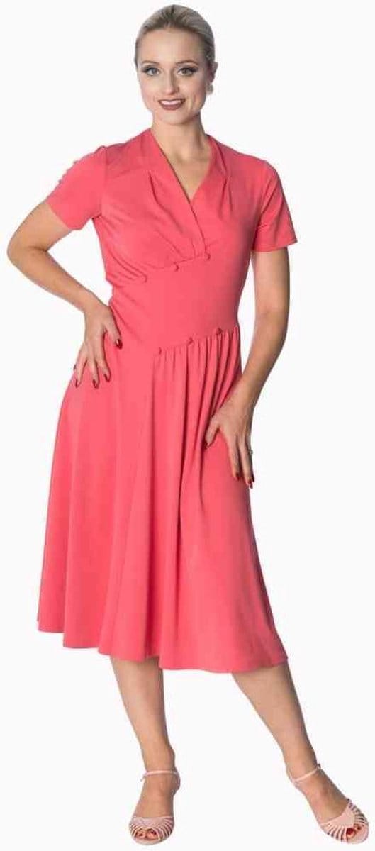 Dancing Days - IT'S THE TWIST DANCER Flare jurk - XS - Roze