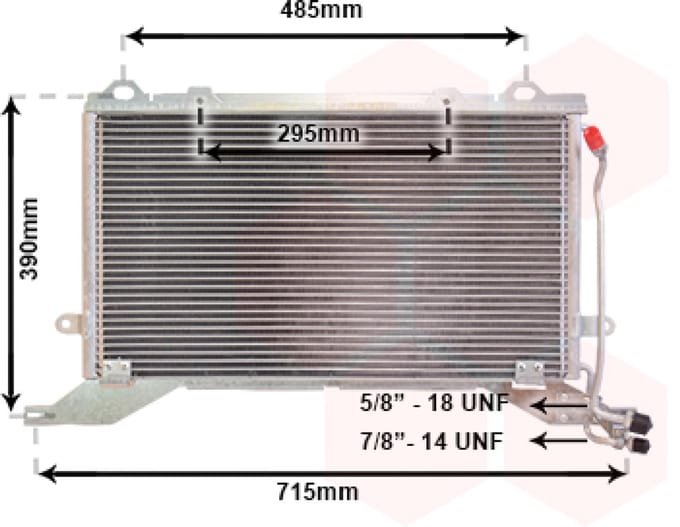 Van Wezel - LUCHTCONDENSATOR VOOR MERCEDES BENZ E-CLASS W210 1995-1999 2108300470