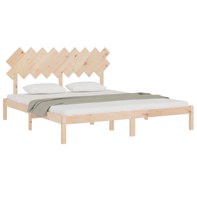 vidaXL - Bedframe - massief - hout - 180x200 - cm