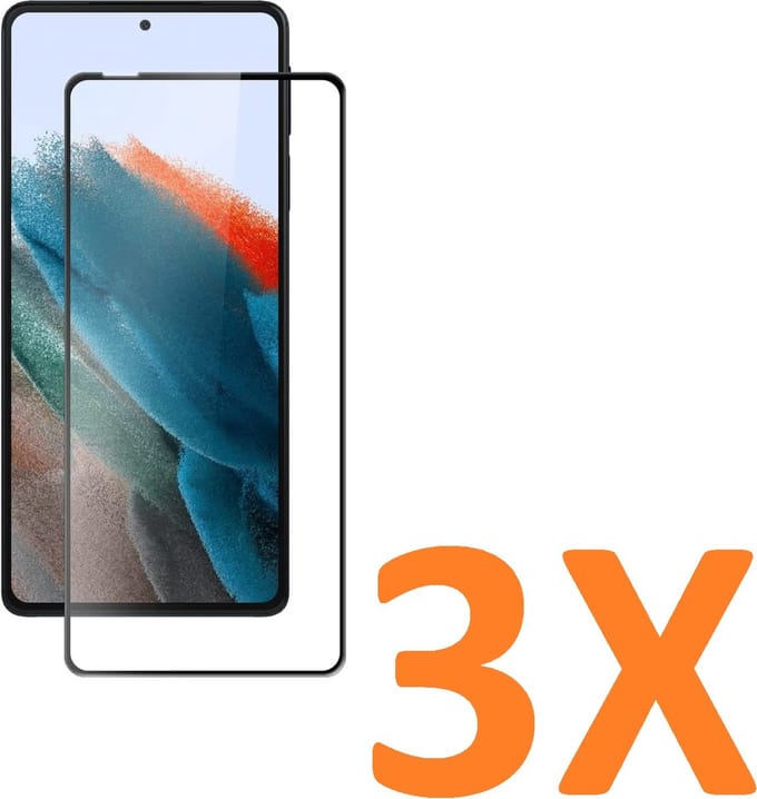 Screenprotector Glas - Full Coverage Tempered Glass Screen Protector [volledige dekking] Geschikt voor: Motorola Moto E32 / E32  - 3x