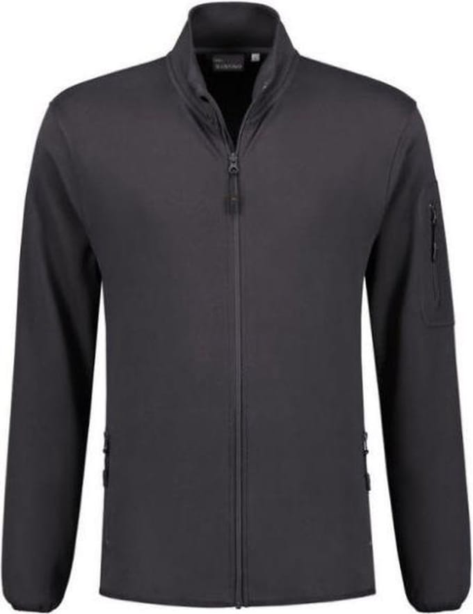 Santino Berlin Sweatvest lange mouwen +Rits - Antraciet - XL