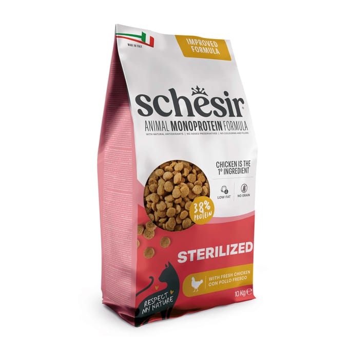 Schesir Sterilized & Light met kip - Dubbelpak: 2 x 10 kg