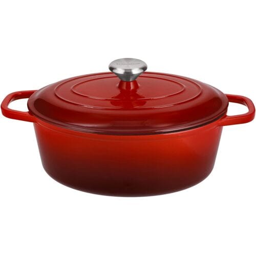 SILVERCREST Gietijzeren braadpan, Ø29 cm (Rood)