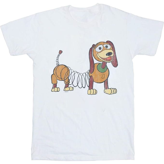 Disney Jongens Toy Story 4 Slinky Pose T-Shirt (Wit)