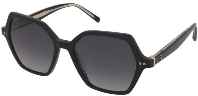 Tommy Hilfiger Th 2213/s 0807 9o Glanzend Zwart/grijs Verloop Zonnebril Dames