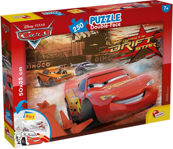 Lisciani - Cars - Double face - puzzel - 250 stukjes