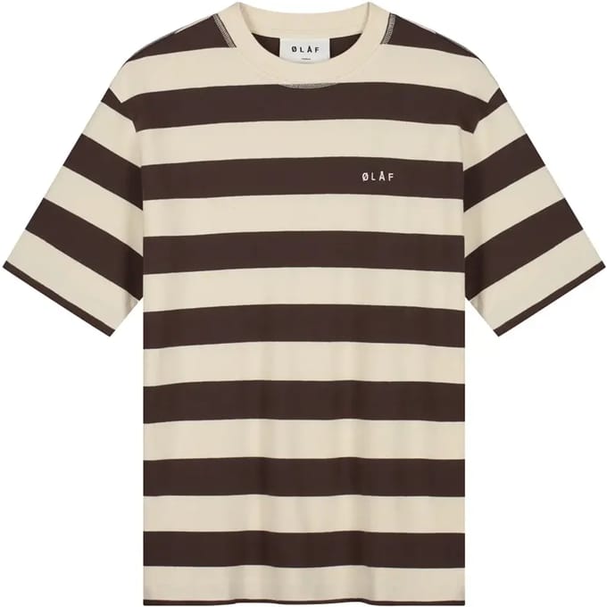 Gestreept T-shirt Olaf Hussein