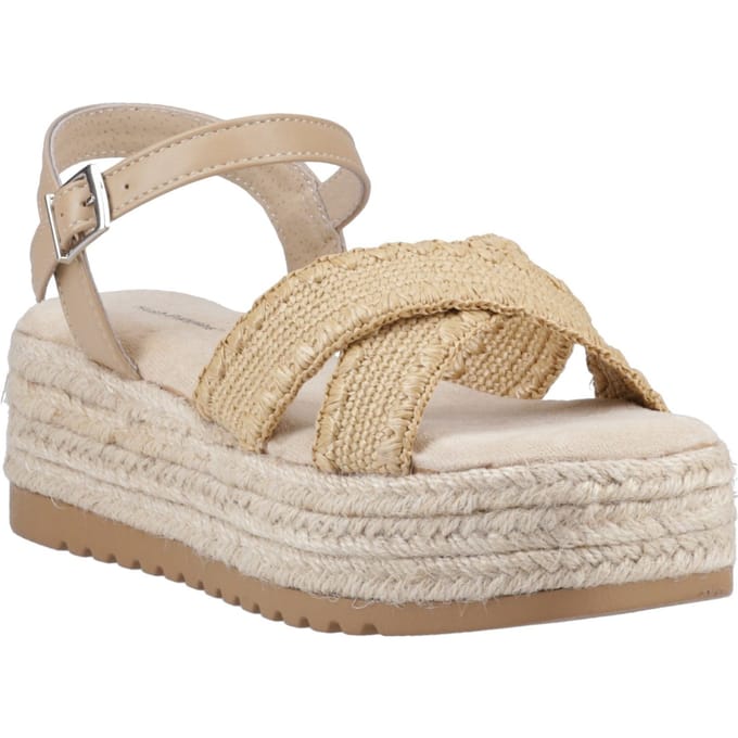 Hush Puppies Jemma Espadrille Polyurethane Dames Tan Sandalen