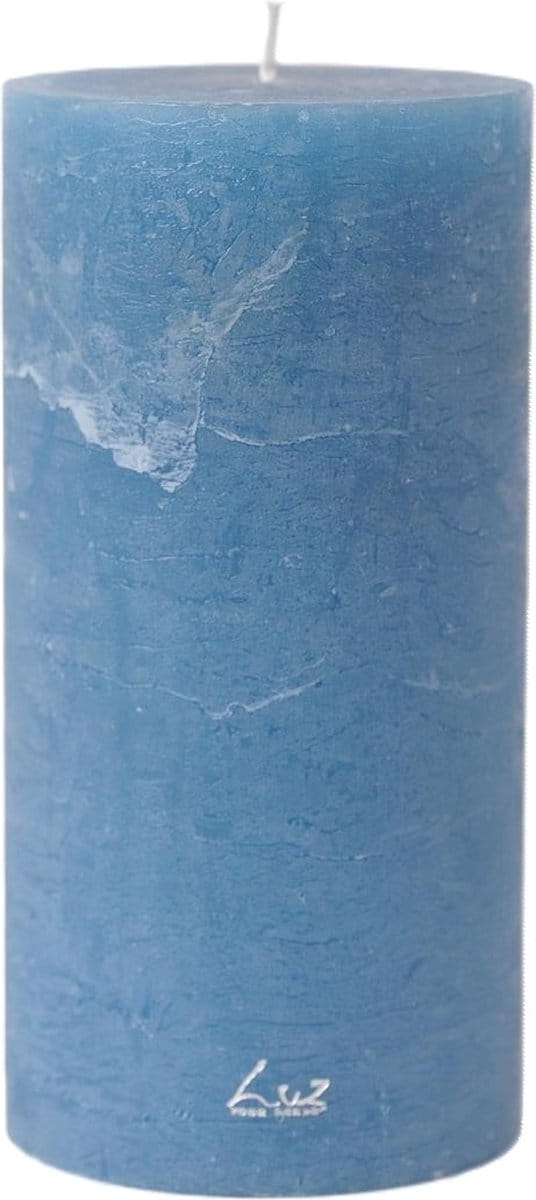 Rasteli Luz Your Senses Kaars-Stompkaars Blauw D 10cm H 20cm