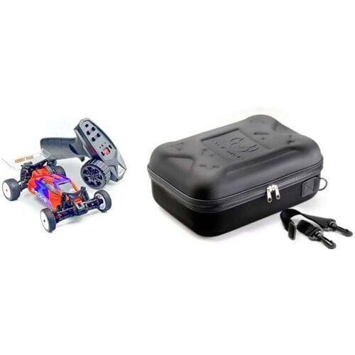 Hobby Plus 1:24 2WD Buggy Speck-B RTR (Razor Orange) + Absima Case Oranje Brushed 1:24 RC modelauto voor beginners Elektro Buggy...