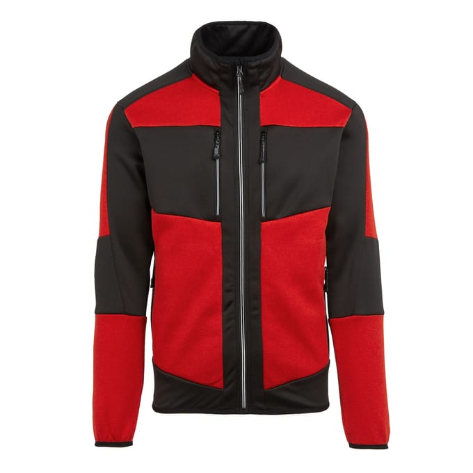 Regatta E-Volve gebreide stretch midlayer voor volwassenen (Klassiek rood/zwart)