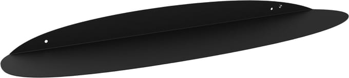 Steelful EGGX Wandplank - Zwart / 36cm