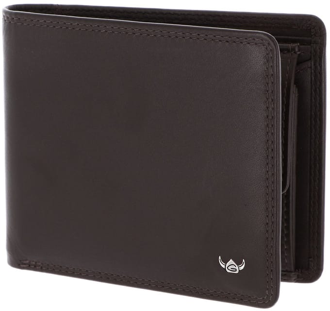 Golden Head Leren portemonnee Polo RFID Protect Scheintasche 1162 Dunkelbraun donkerbruin