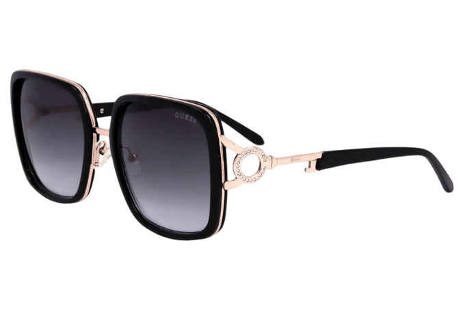 Guess GF6111/S 01B Zonnebril - Dames - Zwart