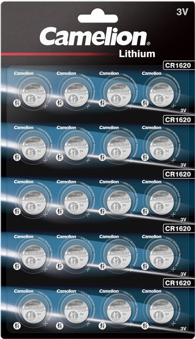 Camelion Lithium CR1620 3V blister 20