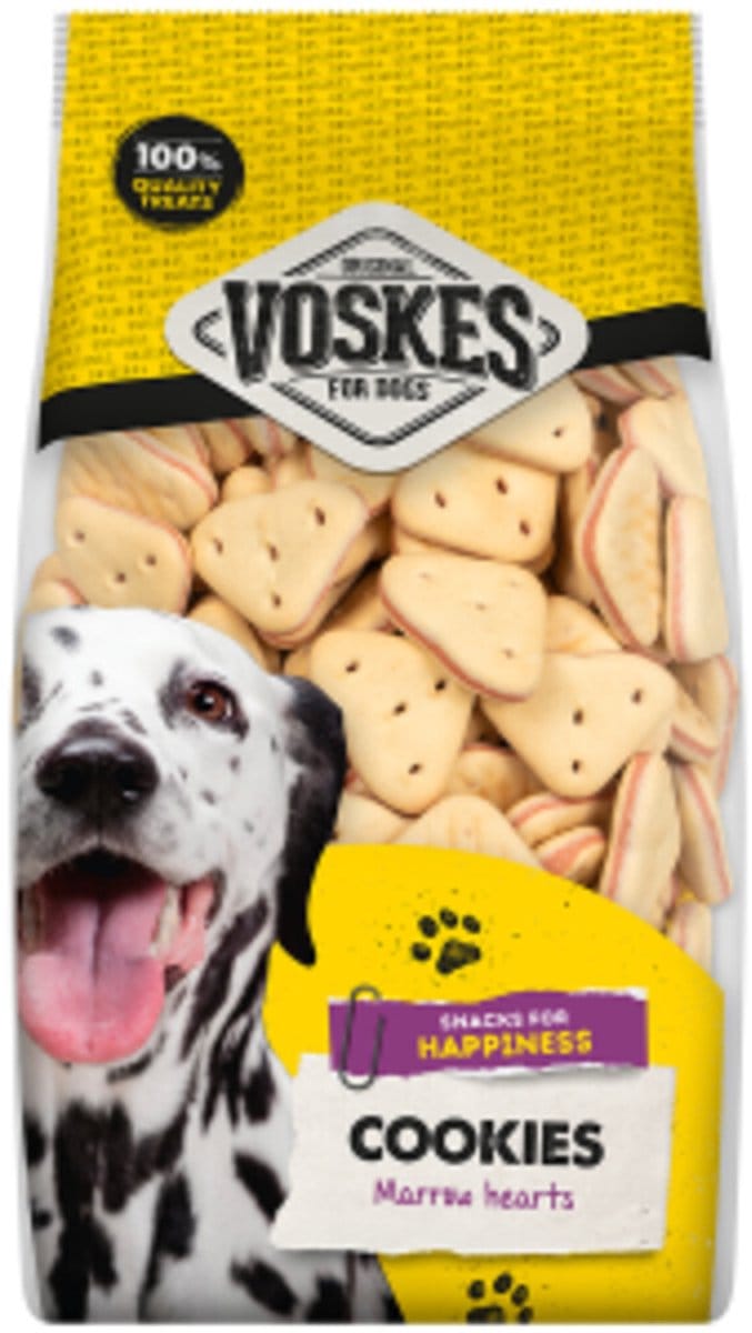 Voskes Hondensnacks Merg Hartjes - 750 gr
