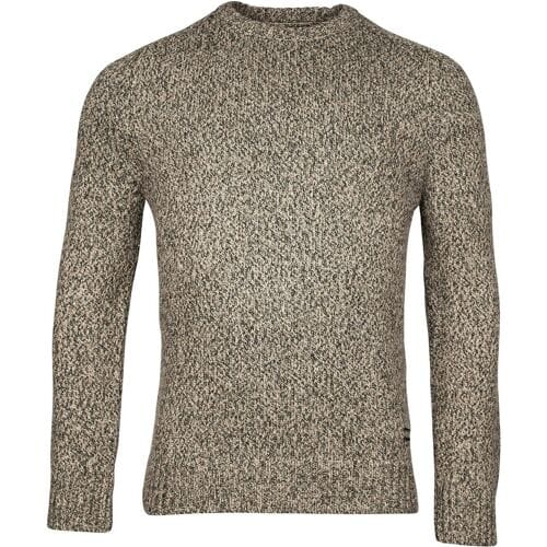 Baileys Trui Crew Neck Single Knit Beige / male