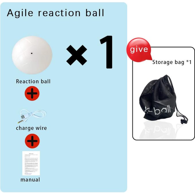X-Ball Slimme Reactiebal met Digitale Sensor voor Hand-Oog Coördinatie en Wendbaarheidstraining Vector Reactionx black