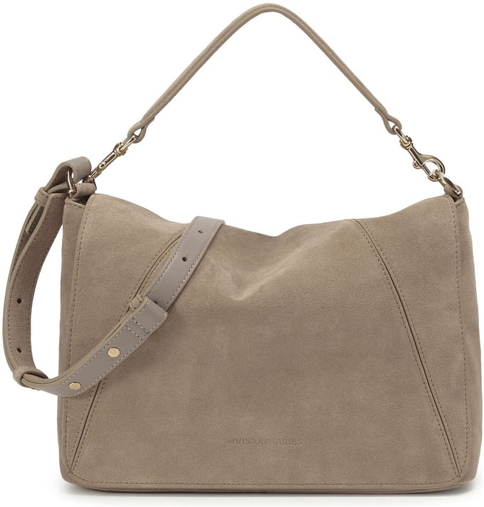 LES VISIONNAIRES Louise Icon Handtas Leder 30 cm - Dames - mushroom
