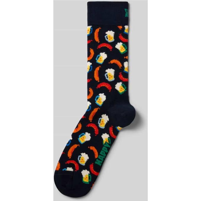 Happy Socks Beer and Sausage Sock - Unisex - Maat: 41 - 46