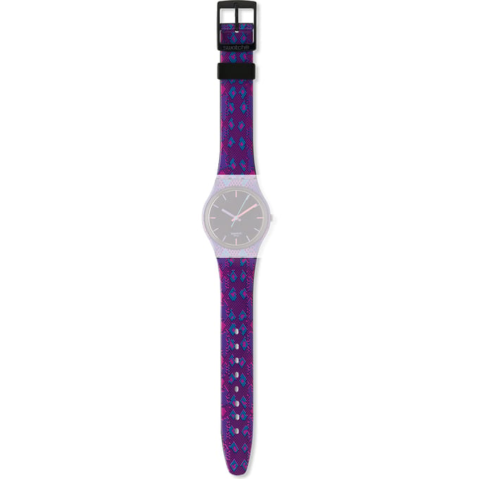 Swatch Plastic - Originals Medium (34mm) /Access/Solar/Musicall/Stop - G/SK/SL/SR/SS/SO28 AGB256 GB256 Snaky Purple Horlogeband