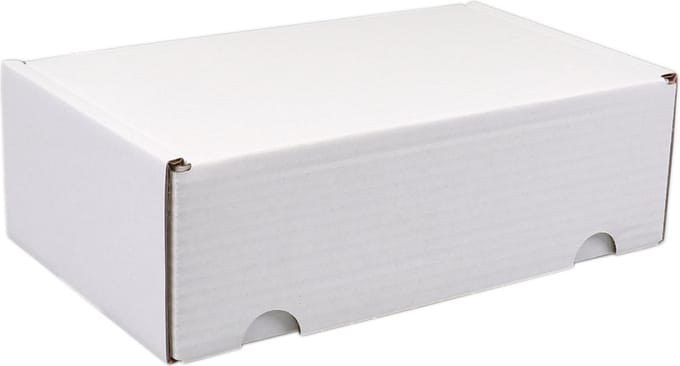 SendProof® Postpakketdoos | golfkarton | 140x260x70mm | gestanst | wit | 25 stuks