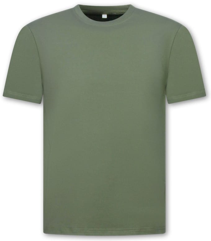 Oversized T shirt Heren - Effen T shirt Heren Blanco - MD6530 - Donker Groen