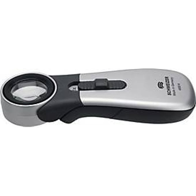 Handloep met verlichte loep Tech-Line CLASSIC vergroting 8x LED-lens d.30.0mm SCHWEIZER