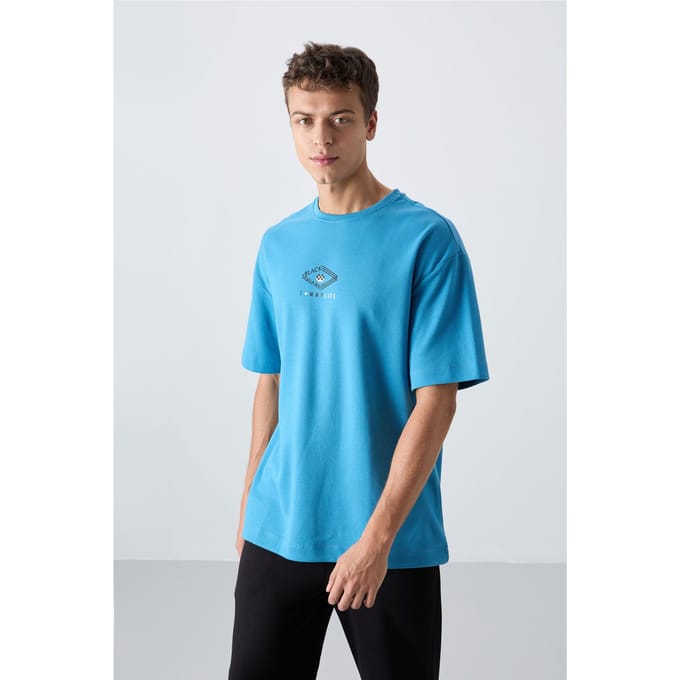 Oversized Katoenmix Logo T-Shirt