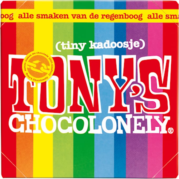 Tony's Chocolonely - Chocoladecadeau - Tiny Tony's - Verjaardag - 22 Mini Uitdeel Chocolaatjes - Belgische Fairtrade Chocola